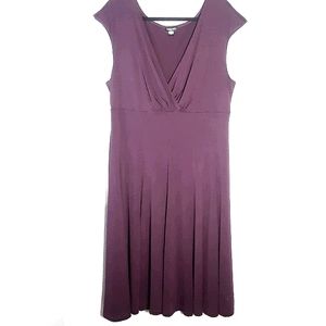Forever woman purple midi dress semi wrap top